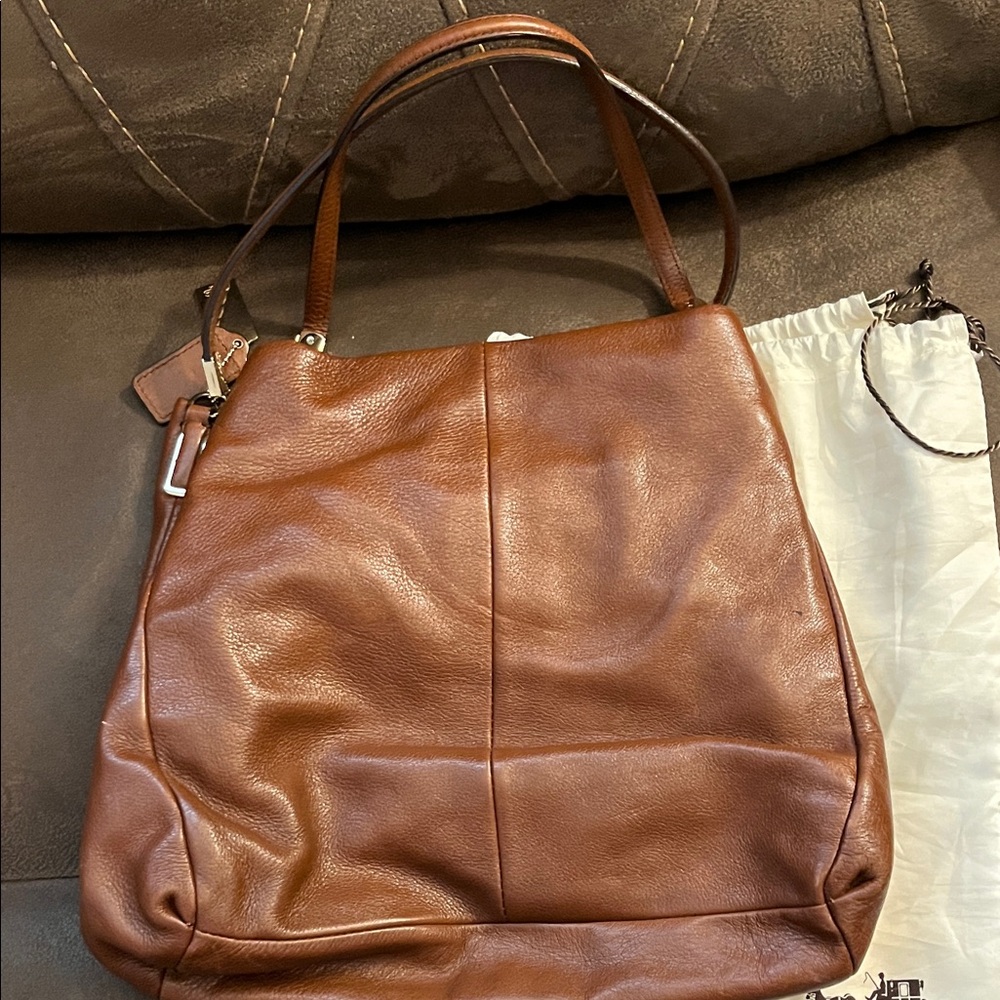 Coach Leather 3-way opening shoulder bag